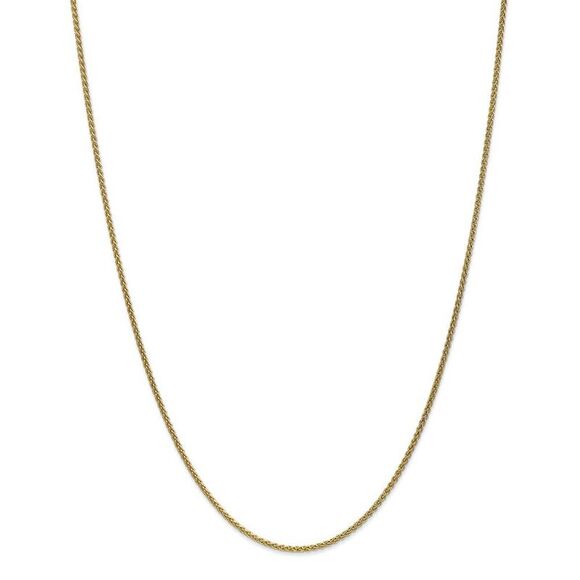 1.65mm 10k Yellow Gold Solid Spiga Chain Necklace, 18 Inch - Picture 3 of 8